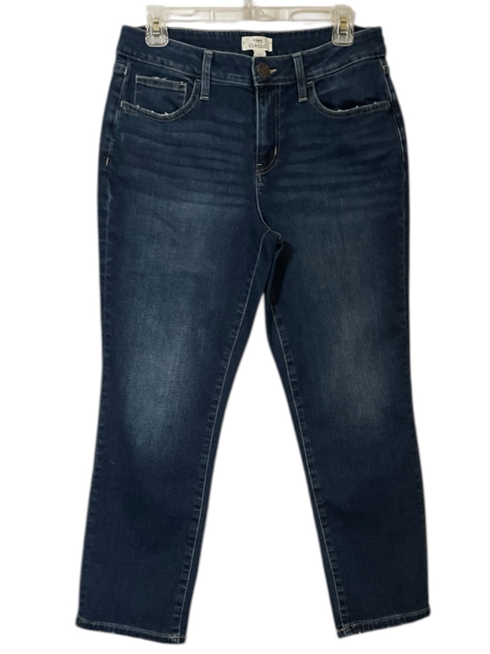M Jeans by Maurice’s Classic Dark Blue 5 Pocket Crop Mid Rise Women’s Size 10